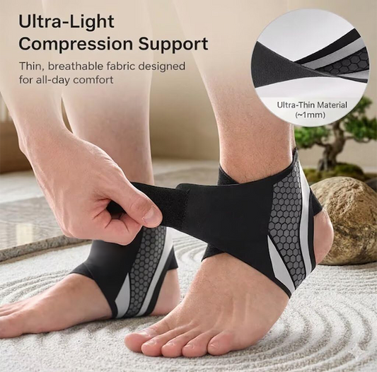 Adjustable Compression Ankle Support Brace, Honeycomb Breathable Ankle Stabilizer🦶