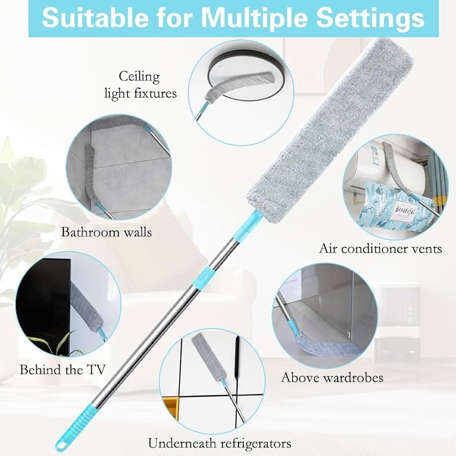 Replacement Gap Duster for Home Corner Place, Durable Flexible Arbitrary Bending Microfiber Dust Brush🧹