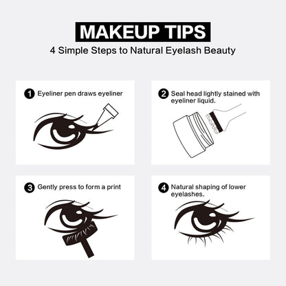 Reusable Lower Eyelash Stamp & Fine Liner Makeup Kit🦋