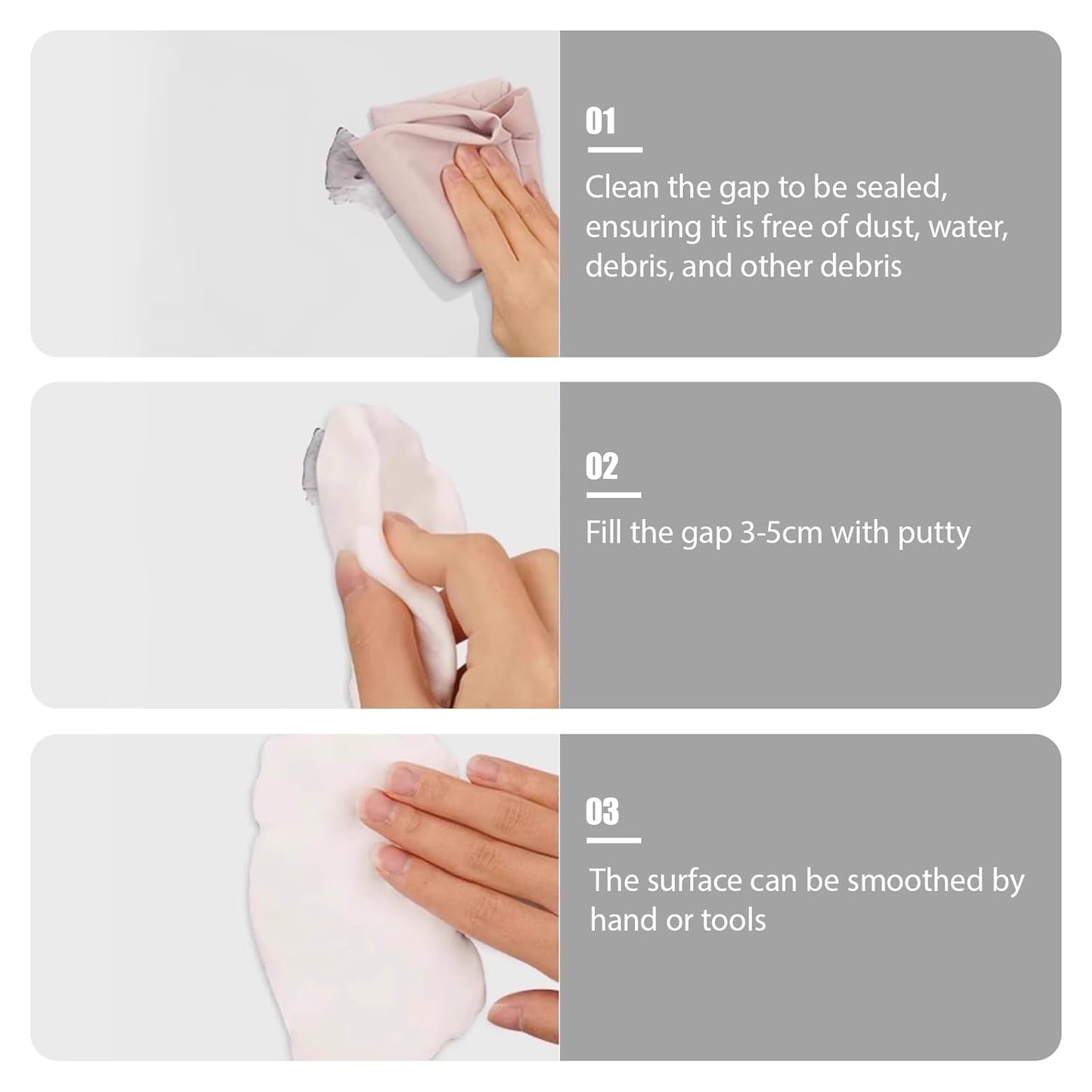Moldable Gap Sealant Clay, Pest & Draft Blocking Putty for Pipe Hole & Wall Crack Sealing🛠️