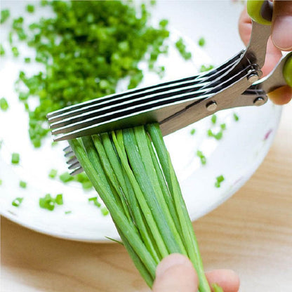 Onion Scissors Multi‑Layer Ergonomic Plastic Shredded Paper Scissors Kitchen Tools ✂️