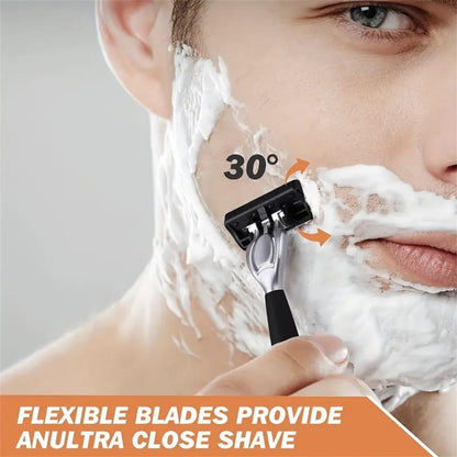 Premium Stainless Steel Blades Included, Plus Complimentary Ergonomic Handle 🪒