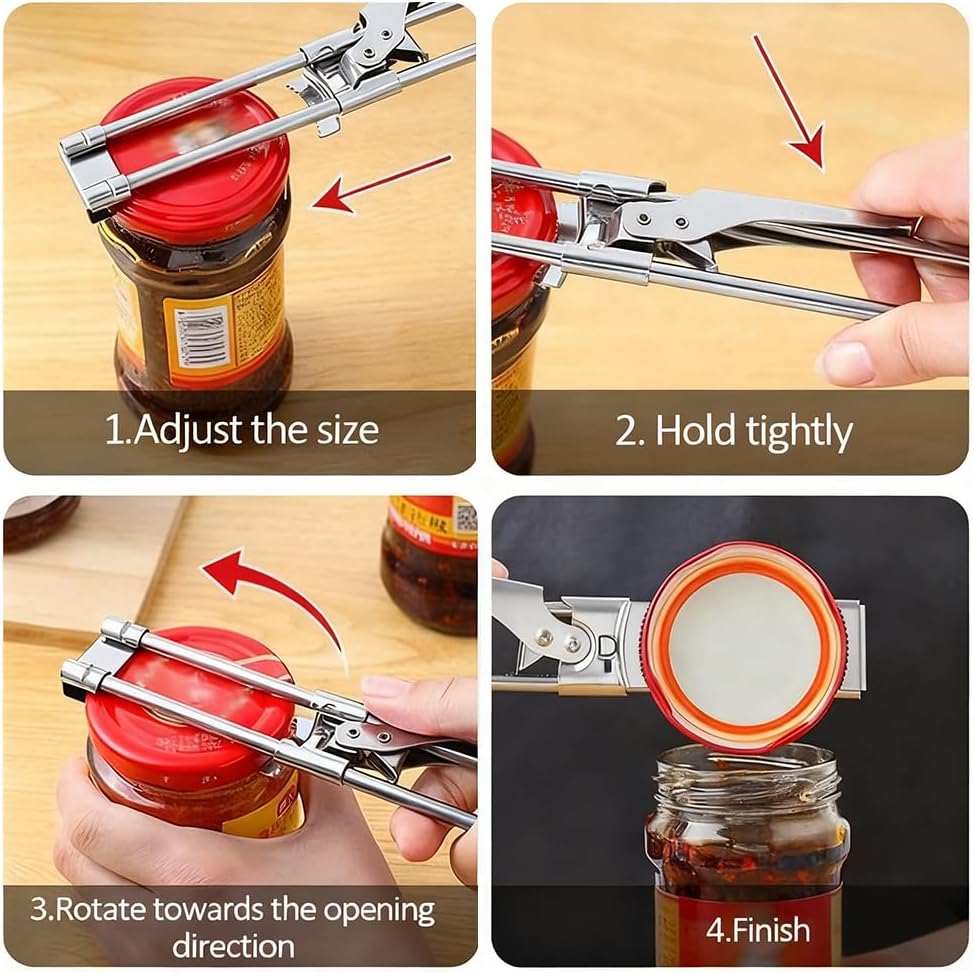 Jar Opener for Weak Hands, Multifunctional Adjustable Can Opener 🫙