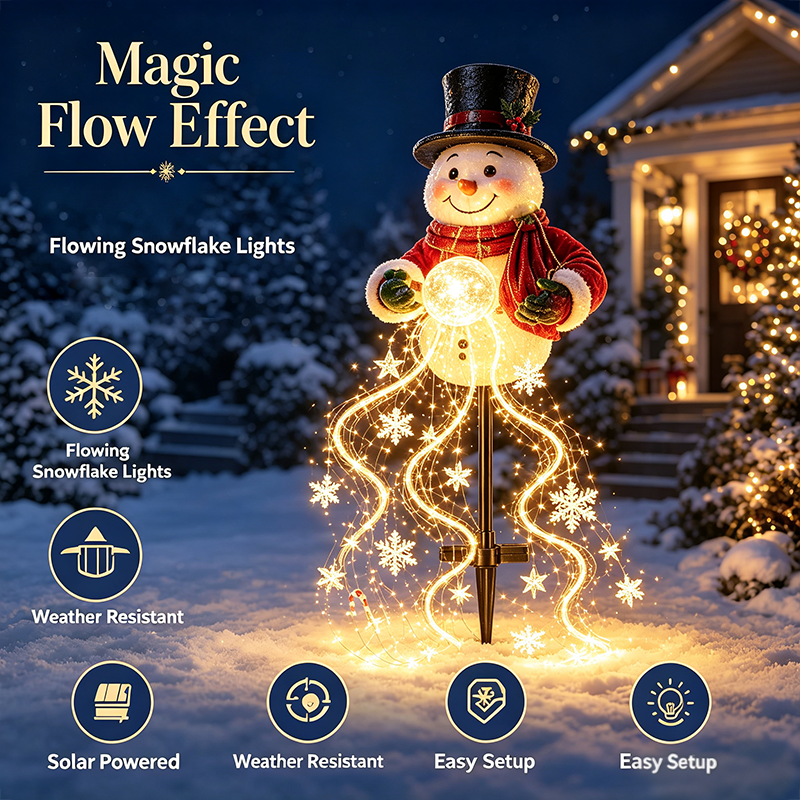 🎅 Santa’s Magic Pour – Flowing LED Christmas Garden Light 🎁