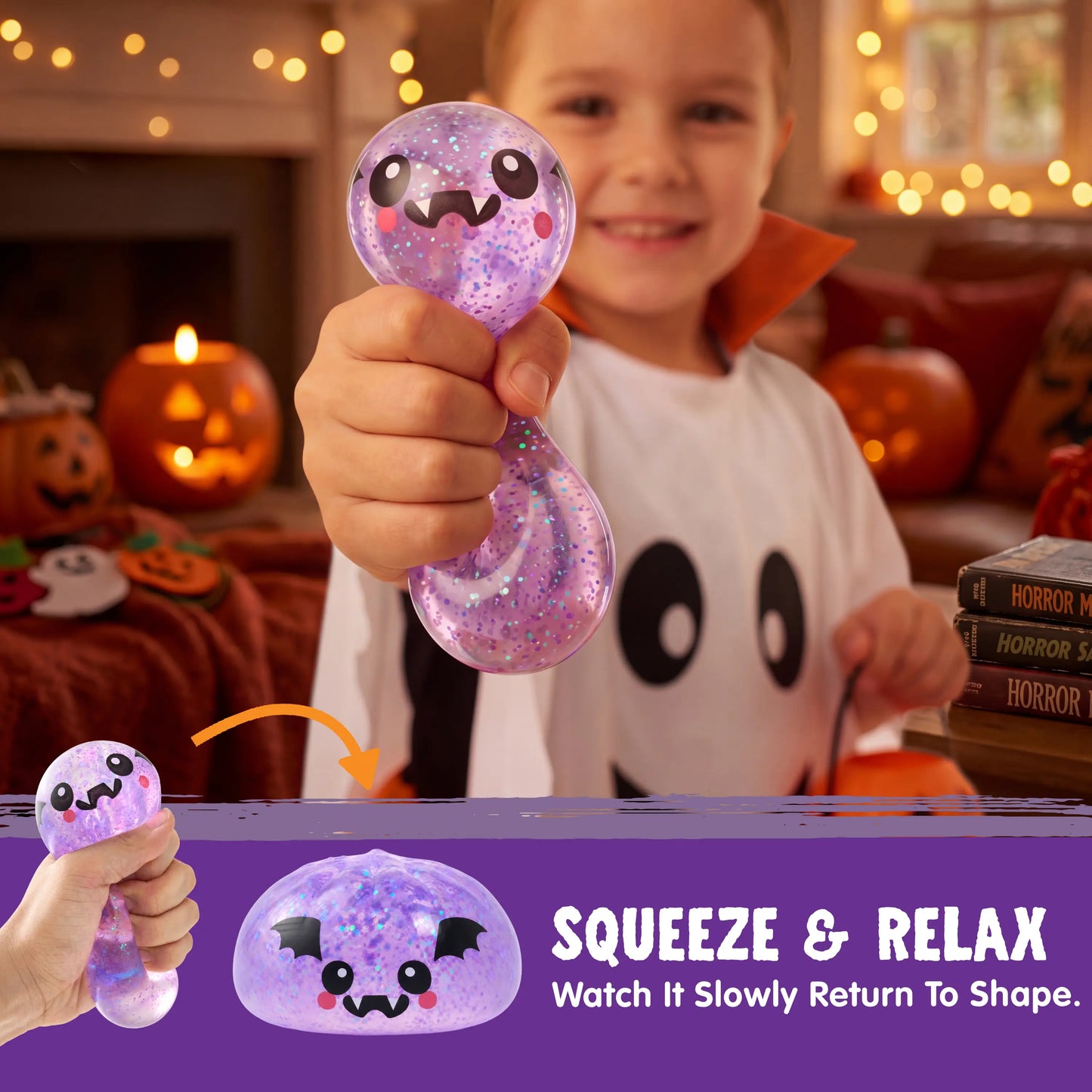 Halloween Dumpling Stress Relief Toys,Slow‑rebound maltose squishy toys🎃