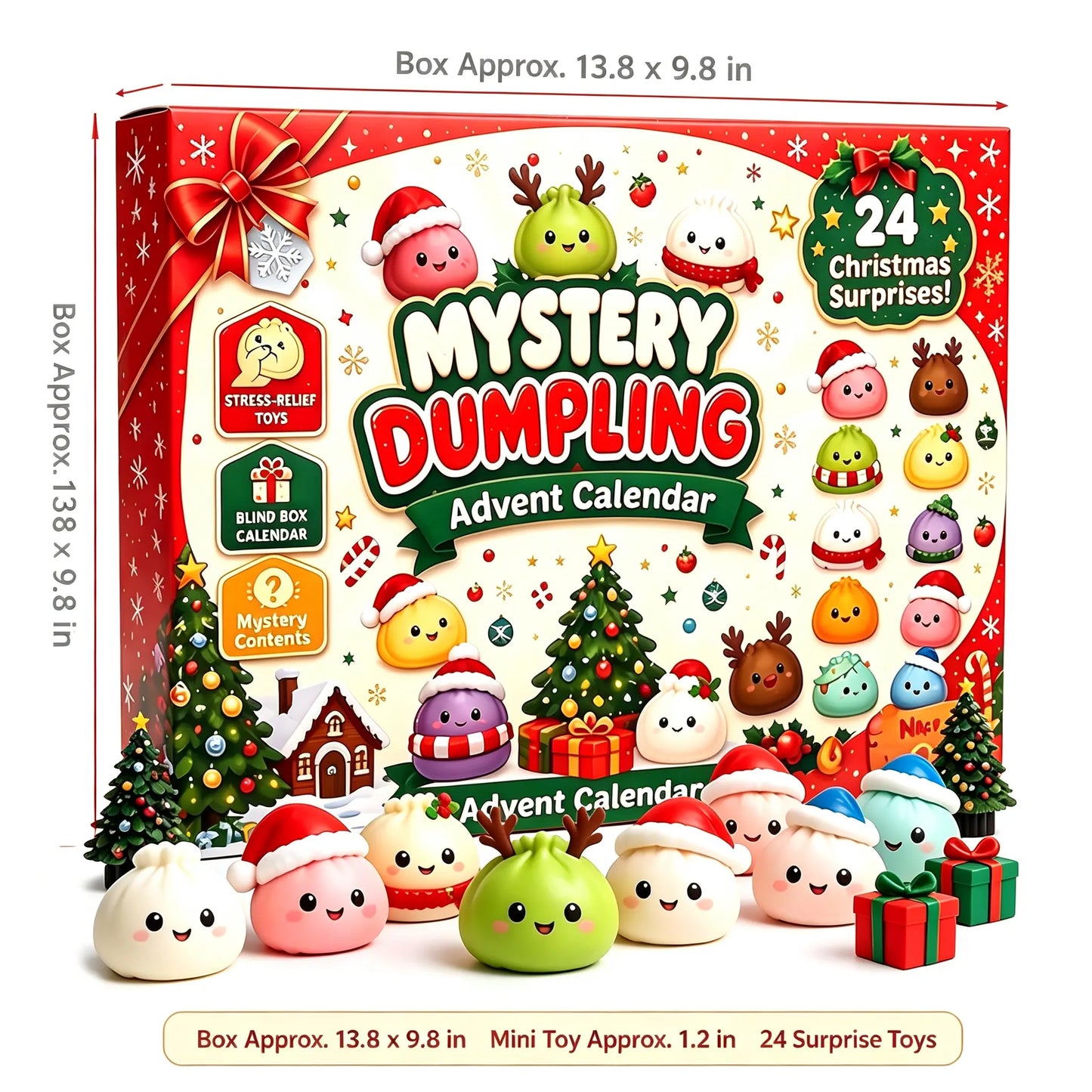 Christmas Squishy Advent Calendar 2026 Countdown Calendar 🎄