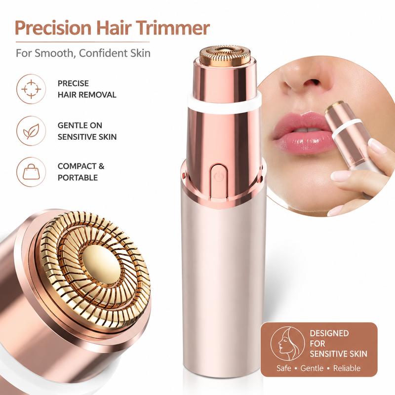 OANVA 2 in 1 facial & eyebrow hair trimmer for Women, Rechargeable Face Razor