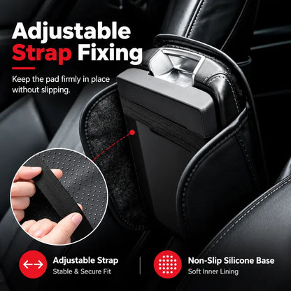 Multifunctional Car Armrest Box Cushion with Built-in Storage Bag 🚗