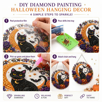Halloween Diamond Painting Hanging Ornament Kit🎃