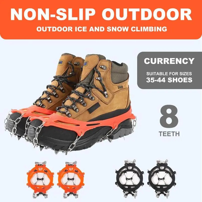 Ice Cleats for Shoes and Boots, Lightweight Crampons Anti-Slip Traction Snow Grips ⛸️