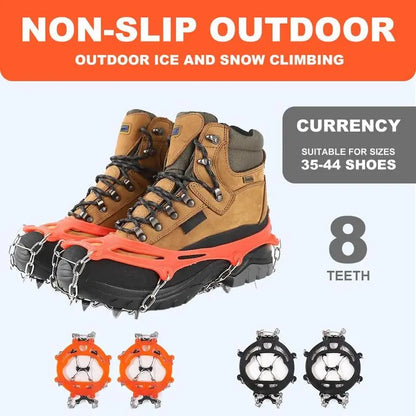 Ice Cleats for Shoes and Boots, Lightweight Crampons Anti-Slip Traction Snow Grips ⛸️