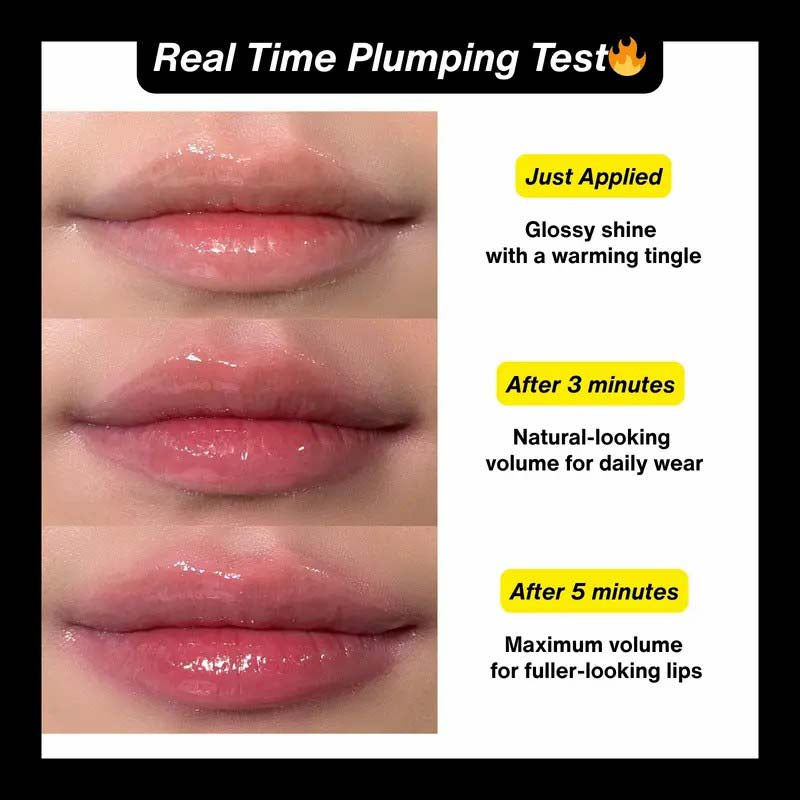 Lip Plumper Gloss, Fuller Lips High-Shine Treatment