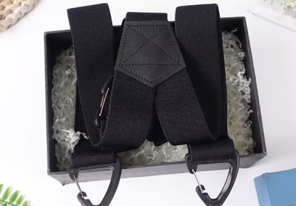 🛠️Adjustable Heavy Duty Leather Work Suspenders For Men