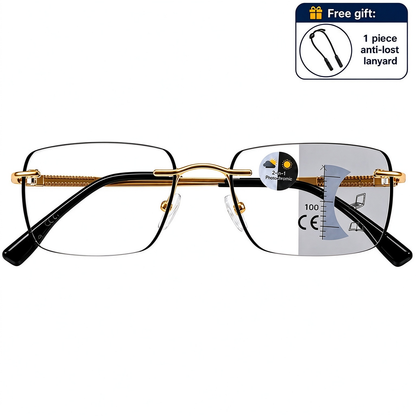 Unisex Progressive Multifocal Photochromic Reading Eyeglasses 🕶️