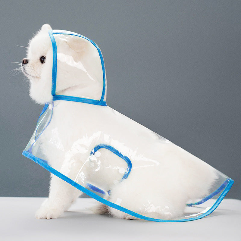 Transparent Thick Cape Dog Raincoat for Small Medium Dogs 🐶