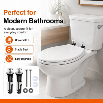 2PCS Universal Toilet Seat Bolt Kit Screws, Quick Release Easy Install Toilet Seat Replacement Parts 🚽