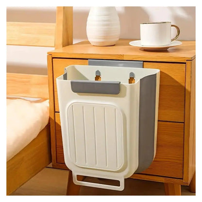 2026 New Hanging Bin for Kitchen Cabinet Doors, Plastic Folding Garbage Bin for Cabinet🗑️