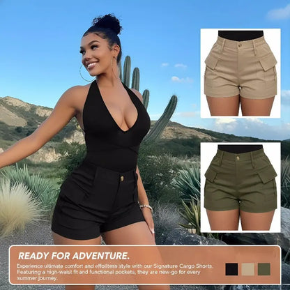 Women’s Summer Casual Cargo Shorts, Lightweight Multi-Pocket Utility Shorts👖