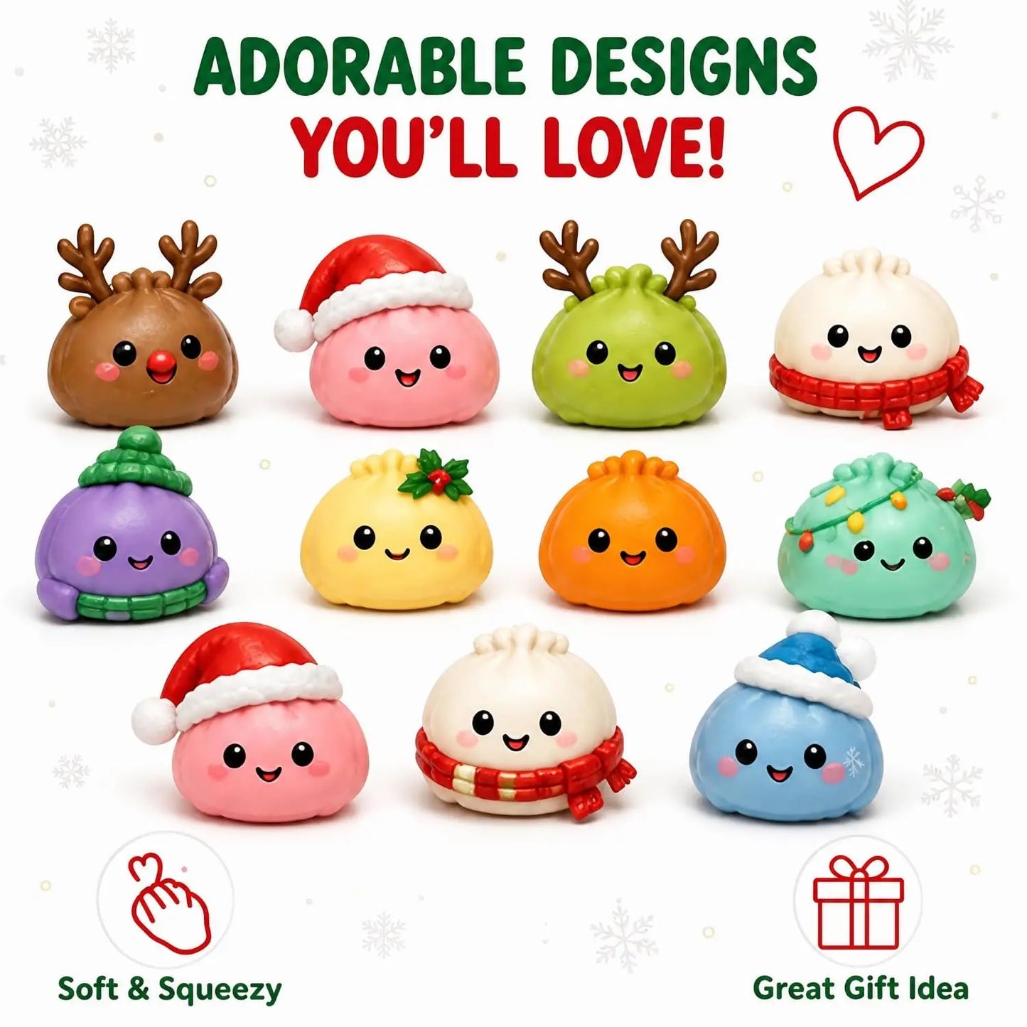 Christmas Squishy Advent Calendar 2026 Countdown Calendar 🎄