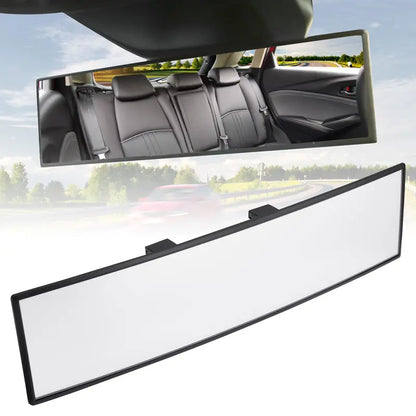12-Inch HD Convex Panoramic Rearview Mirror, Clip-On Car Interior Mirror with Anti-Slip Clips 🚗
