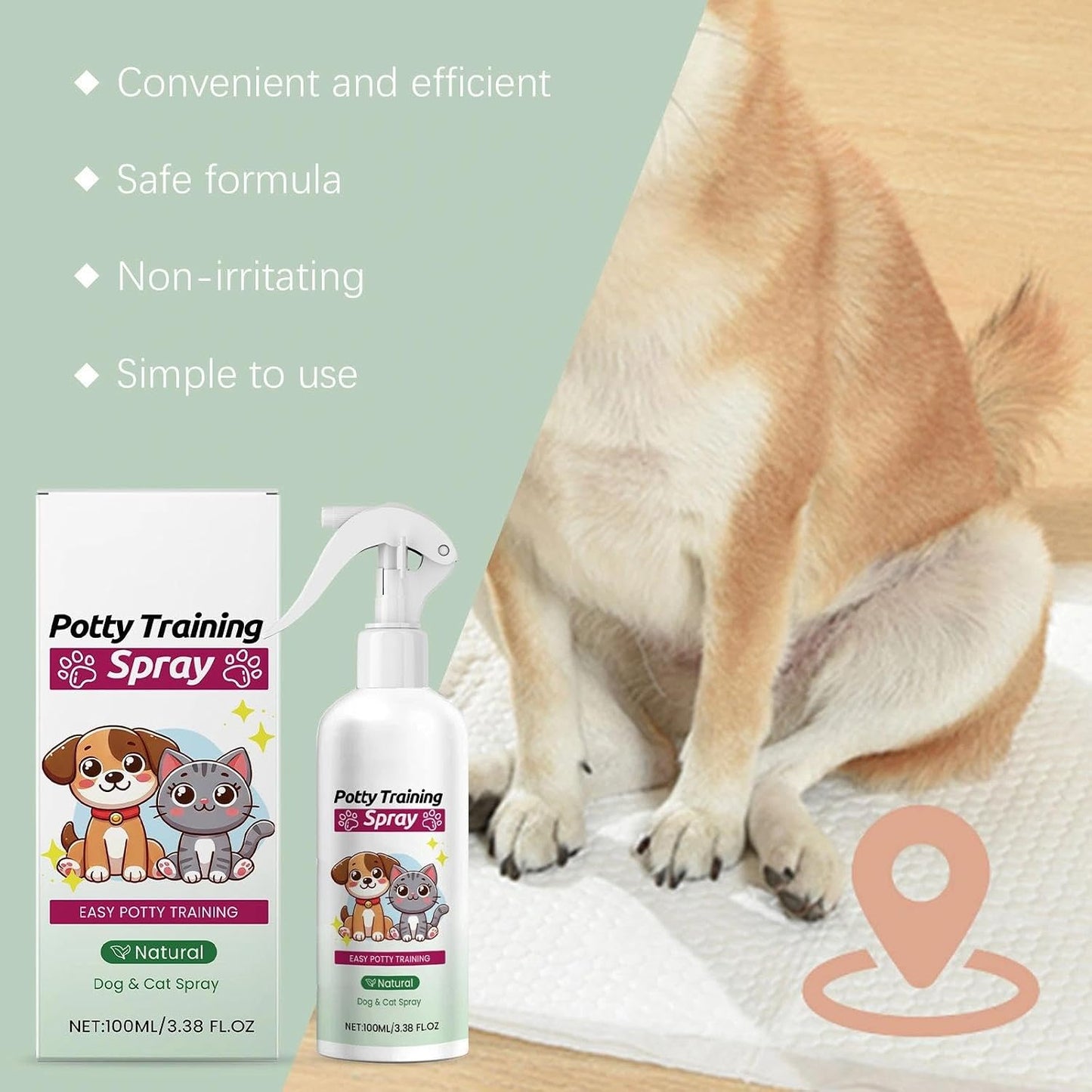 Natural Pet Potty Training Attractant Spray for Dogs & Cats 🐾