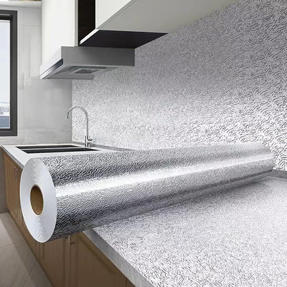 Kitchen Waterproof Oil Proof Aluminum Foil Sticker 🧽