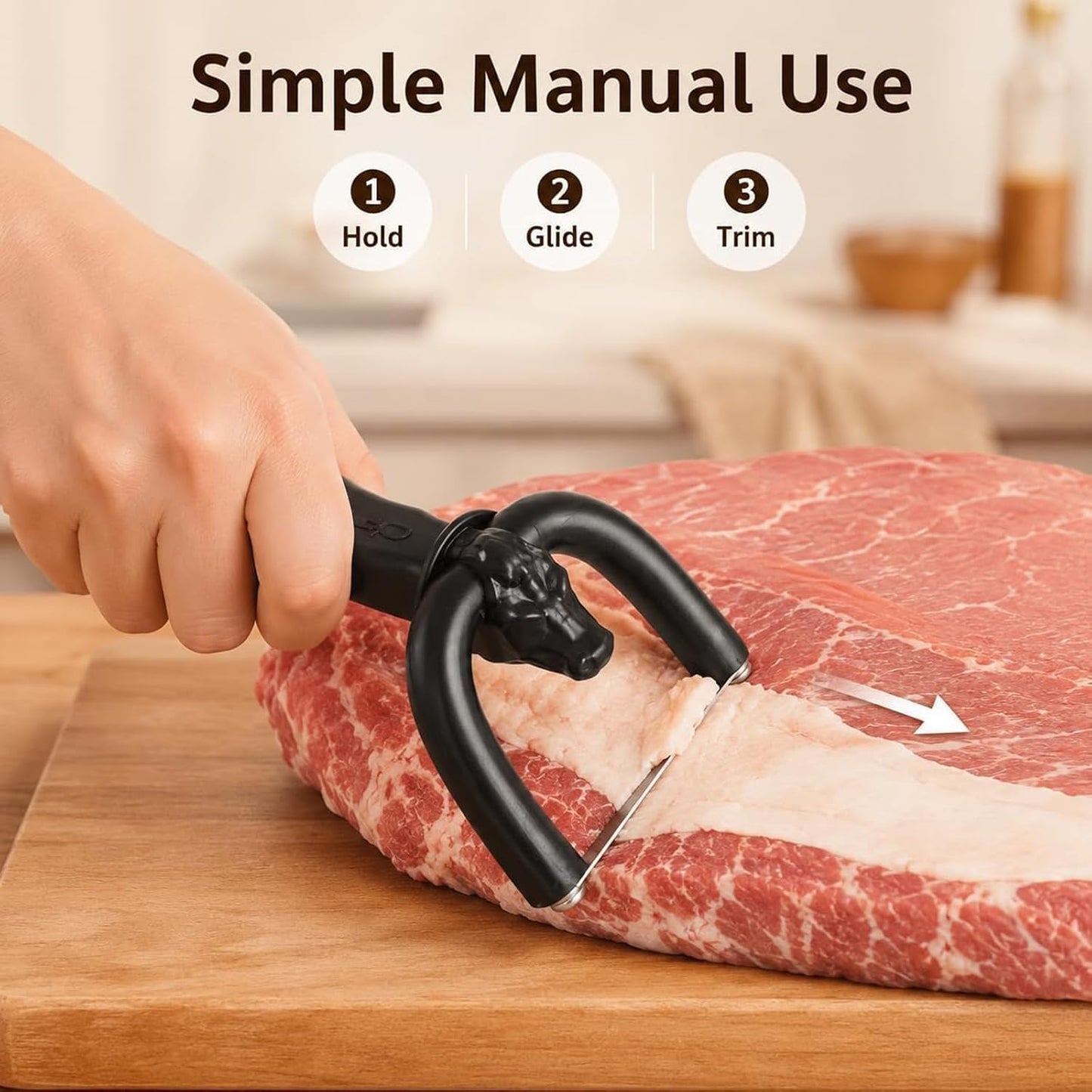 2‑In‑1 Handheld Meat Cutter and Fat Trimmer, Meat Fat Trimming Tool 🔪