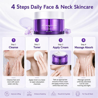 2026 3D Lifting Cream 1.7 fl oz | Advanced Korean Facial Night Cream💜
