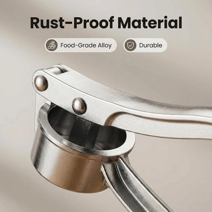 Stainless Steel Garlic Press, Heavy Duty Manual Garlic Crusher Tool 🧄
