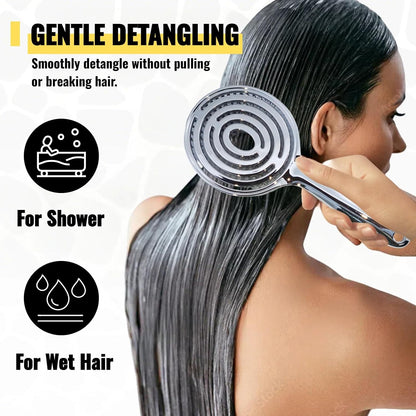 Anti-Static Hollow Round Bristle Brush - Massaging Design for Enhanced Volume 💆