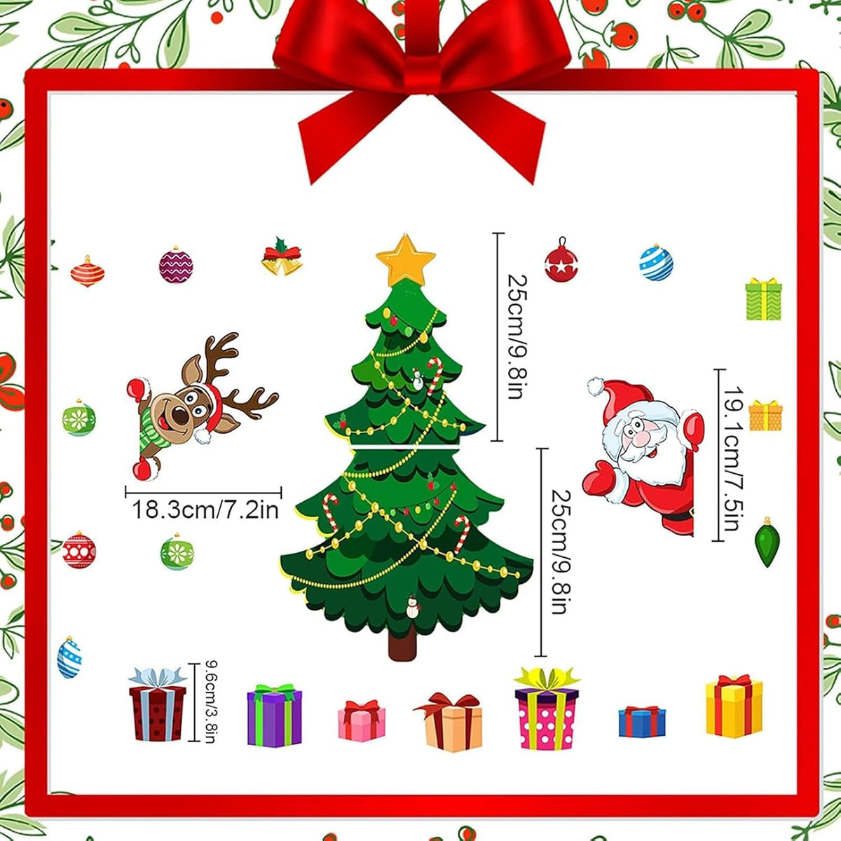Christmas Refrigerator Magnets, Christmas Tree Magnets for Fridge Stickers Decoration 🎄
