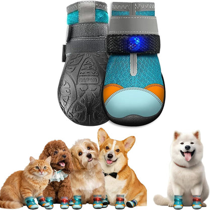 Dog Shoes With Built-in LED Light 🐾