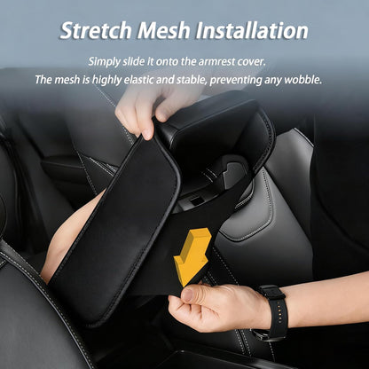 Multifunctional Car Armrest Box Cushion with Built-in Storage Bag 🚗