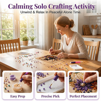 👻✨ Halloween Pearl Art DIY Kit – Turn Tiny Pearls into Spooky-Cute Magic
