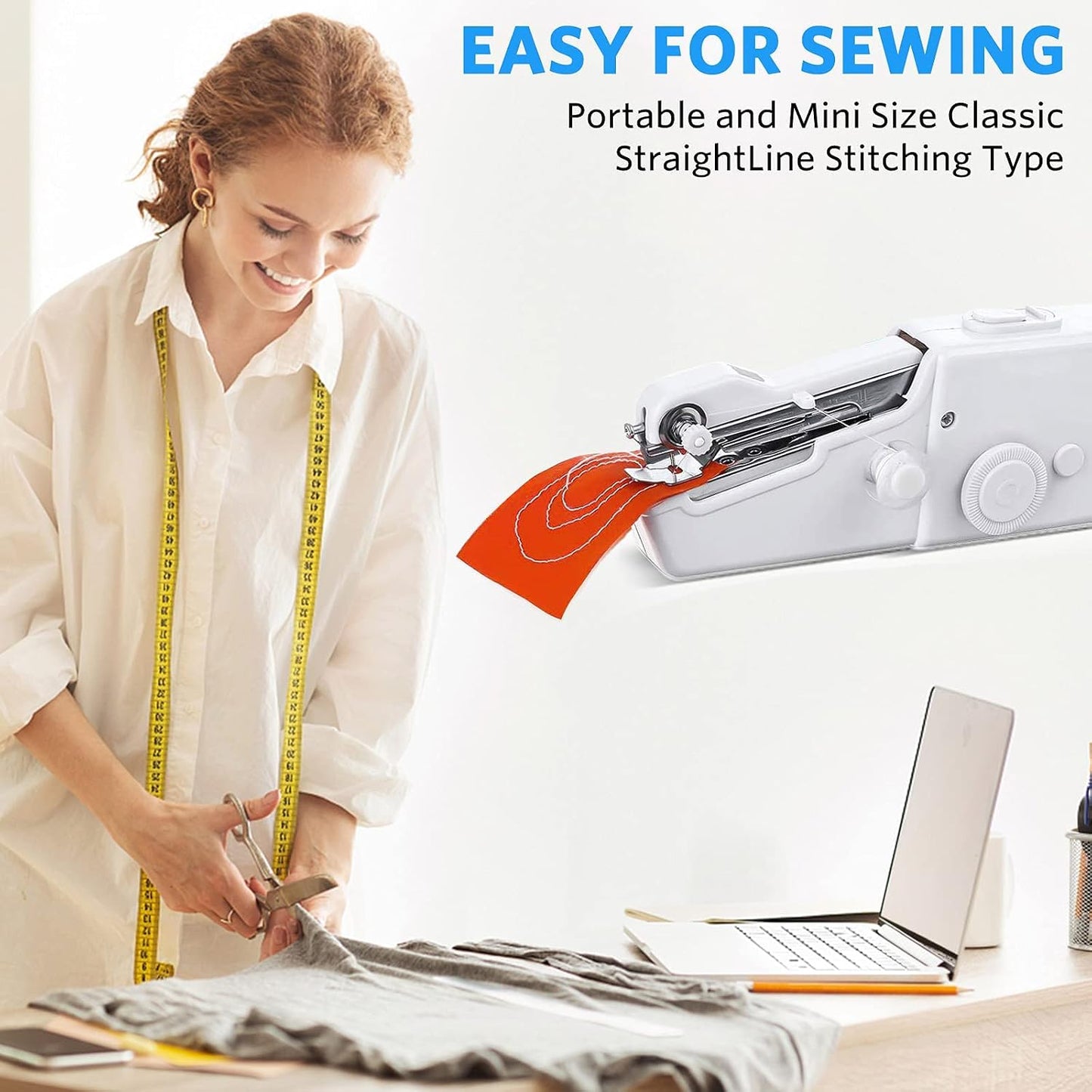 Portable Miniature Handheld Sewing Machine- Beginner-Simple Operation 🧵