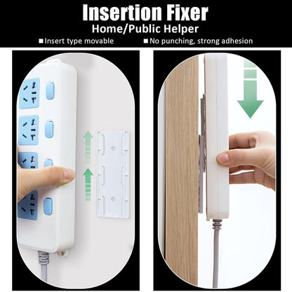 10 Counts Adhesive Punch-Free Socket Holder, Self Adhesive Desktop Socket Fixer 🔌