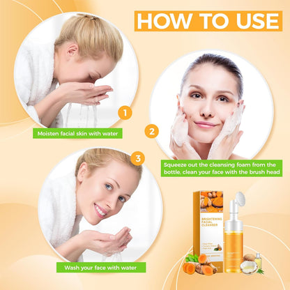 Deep cleansing Turmeric Brightening Facial SkincareCleanser, Comfort Deep Cleansing🧴