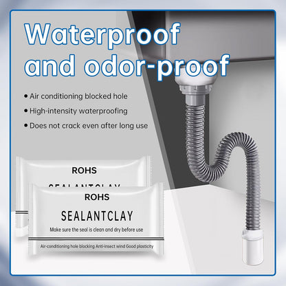 Moldable Gap Sealant Clay, Pest & Draft Blocking Putty for Pipe Hole & Wall Crack Sealing🛠️