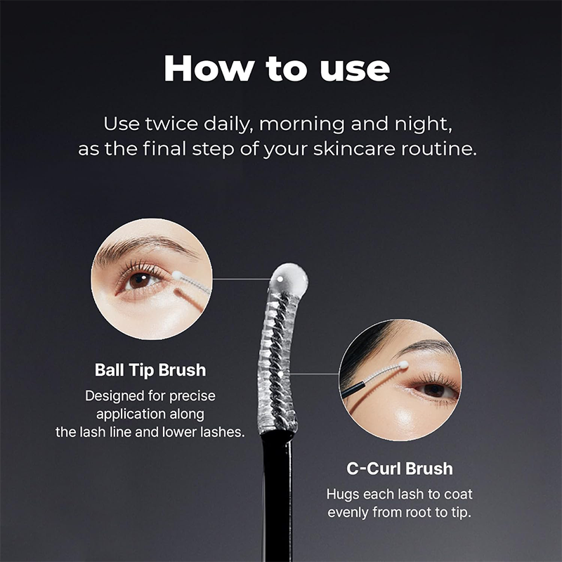 Dual-tip lash serum precision applicator
