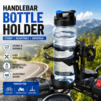 Bike Water Holder, Rotating Bottle Cage, Foldable Cup Mount Adjustable Folding Design 🚲