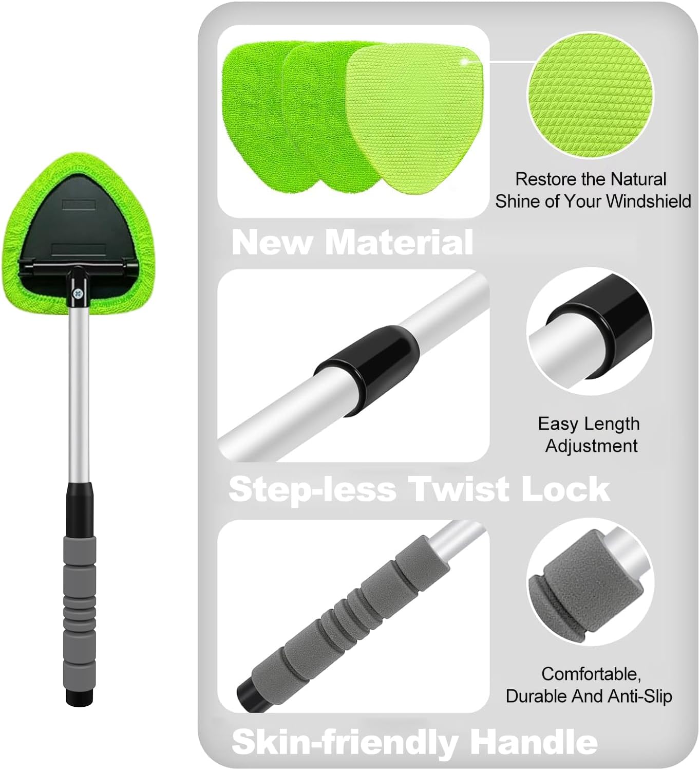 🧽Windshield Cleaning Tool Set with Extendable Handle