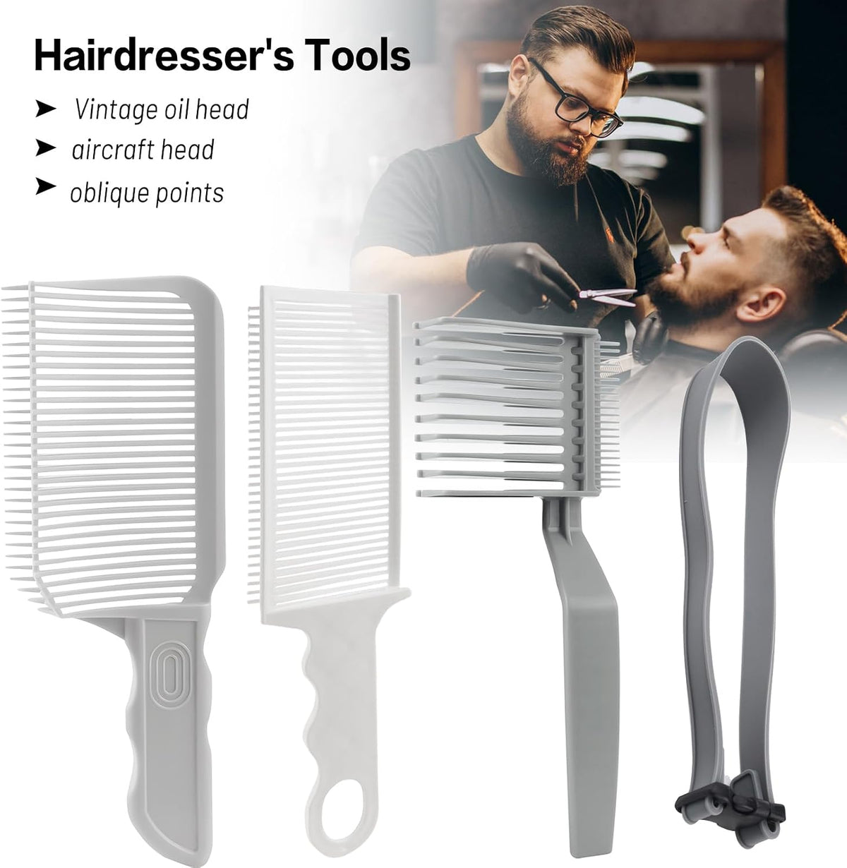 Unisex 4-Piece Hair Cutting Guide Kit - Professional Barber Haircare Equipment ✂️
