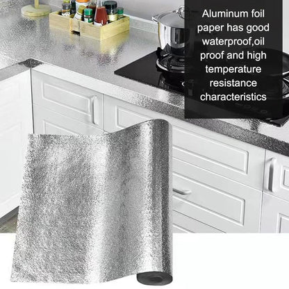 Kitchen Waterproof Oil Proof Aluminum Foil Sticker 🧽