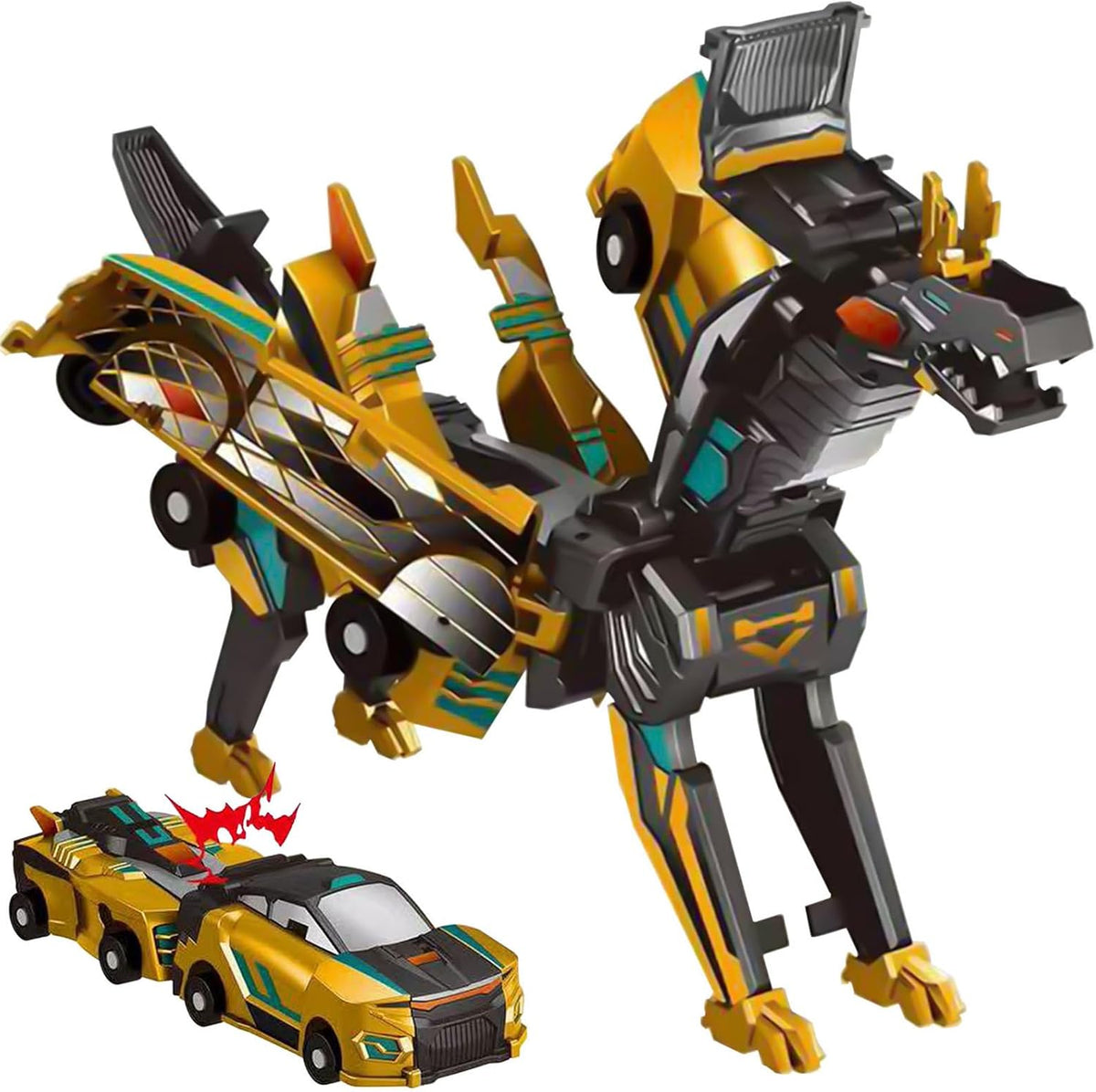 Magnetic Dinosaur Transformer Car Toy