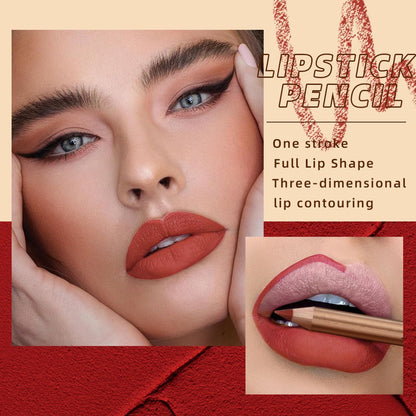 12 Pcs Matte Lip Liner Set with Sharpener, Blendable Lip Pencil 💄