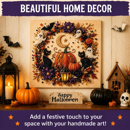 👻✨ Halloween Pearl Art DIY Kit – Turn Tiny Pearls into Spooky-Cute Magic