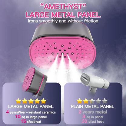 Portable Travel Garment Steamer for Clothes, Portable Clothing Steamer Iron, 7 Modes with LED Display ✨