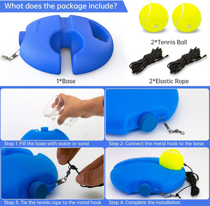 Tennis-Trainer Set 2pcs Tennis Bouncing Balls Tennis Ball | Portable Innovative Ball Game for Outdoors🎾