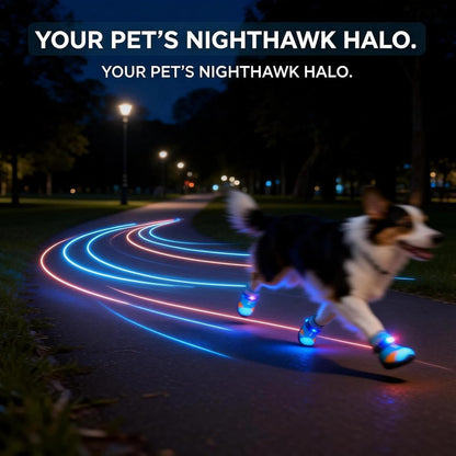 Dog Shoes With Built-in LED Light 🐾