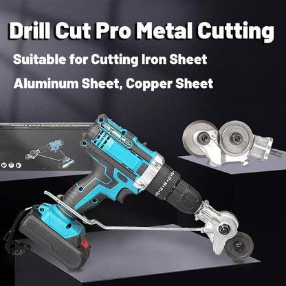 Electric Drill Metal Cutter Attachment, Portable Sheet Nibbler for Iron, Steel & Aluminum⚙️